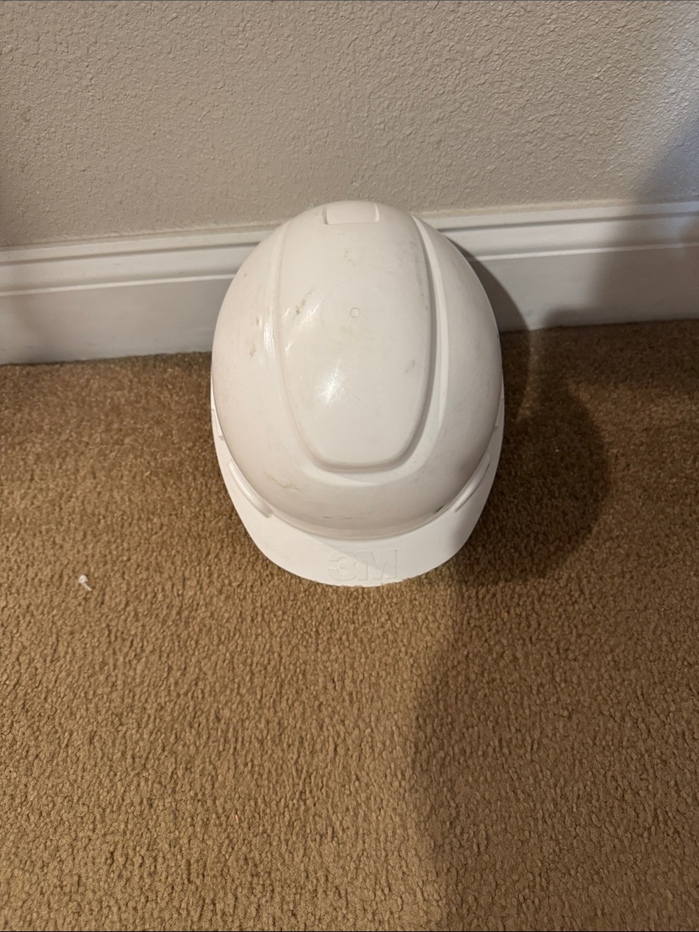 White Safety Hard Hat with Adjustable Fit